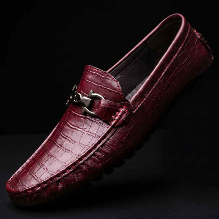 Spinelli Crocskin Leather Loafer