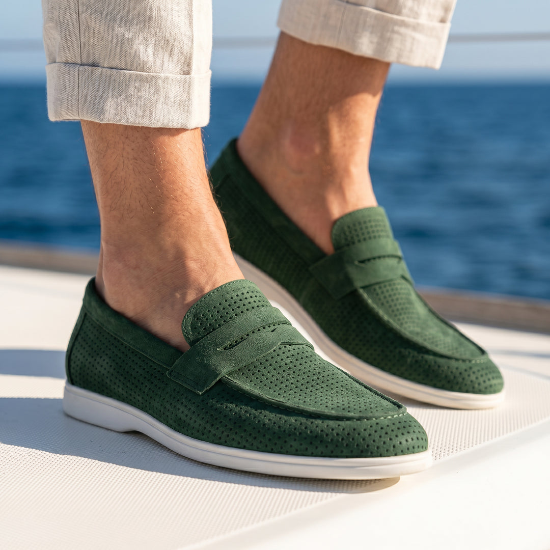 Lorenzo Perforated Leather Loafer