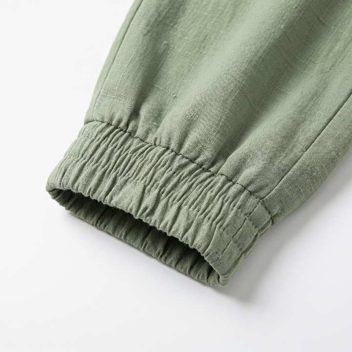 Lucas Linen-Blend Jogger Pant