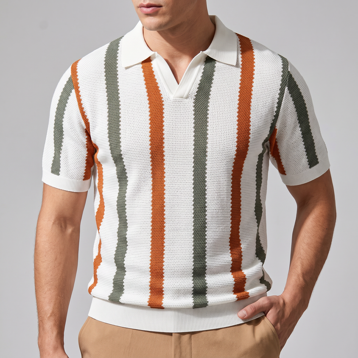 Luciano Viscose Knit Polo Shirt