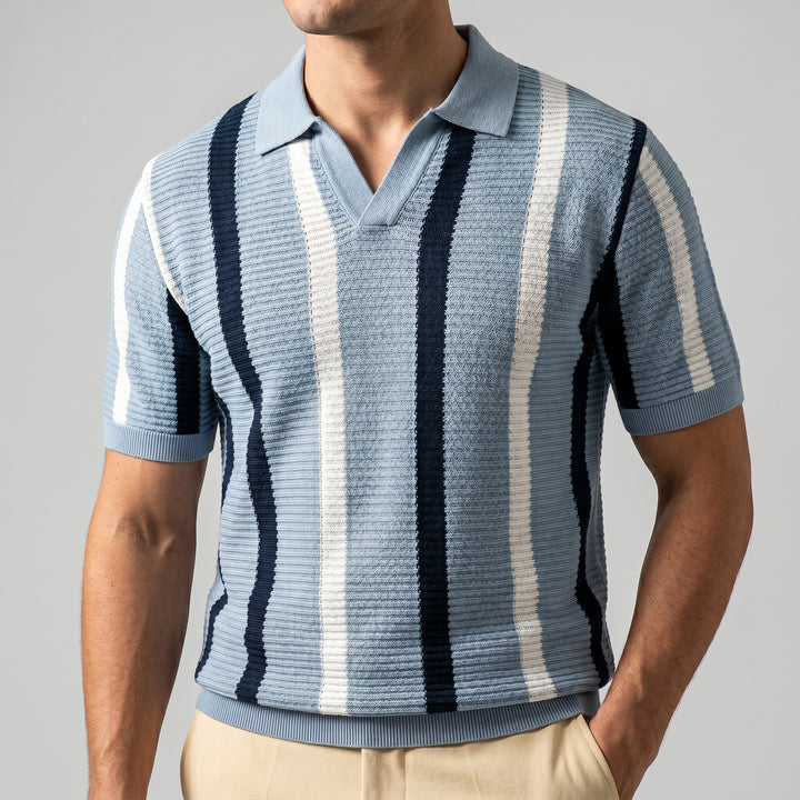 Luciano Viscose Knit Polo Shirt