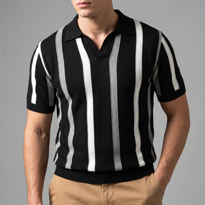 Luciano Viscose Knit Polo Shirt
