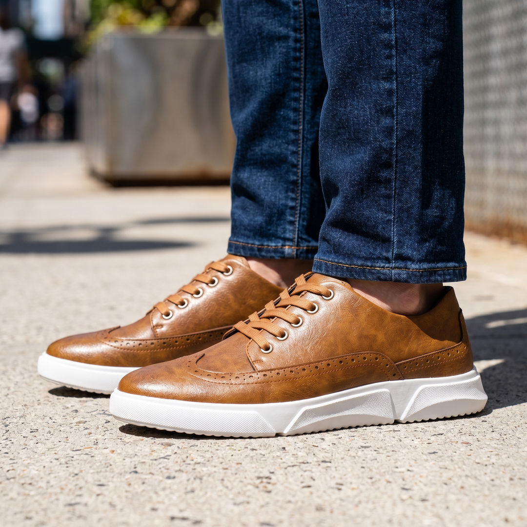 Henson Leather Brogue Sneaker