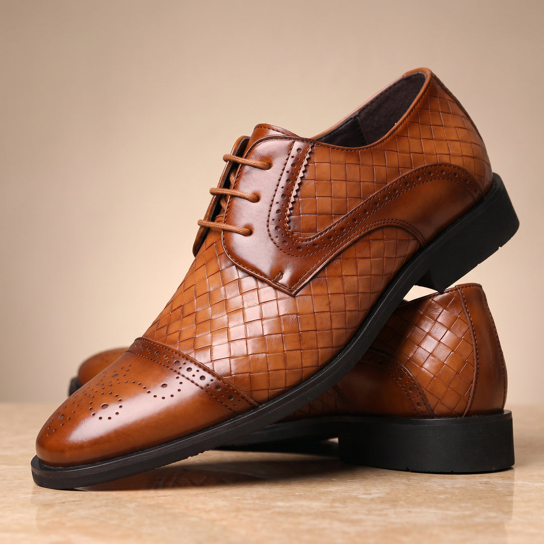 Blenheim Leather Derby Brogue Shoe