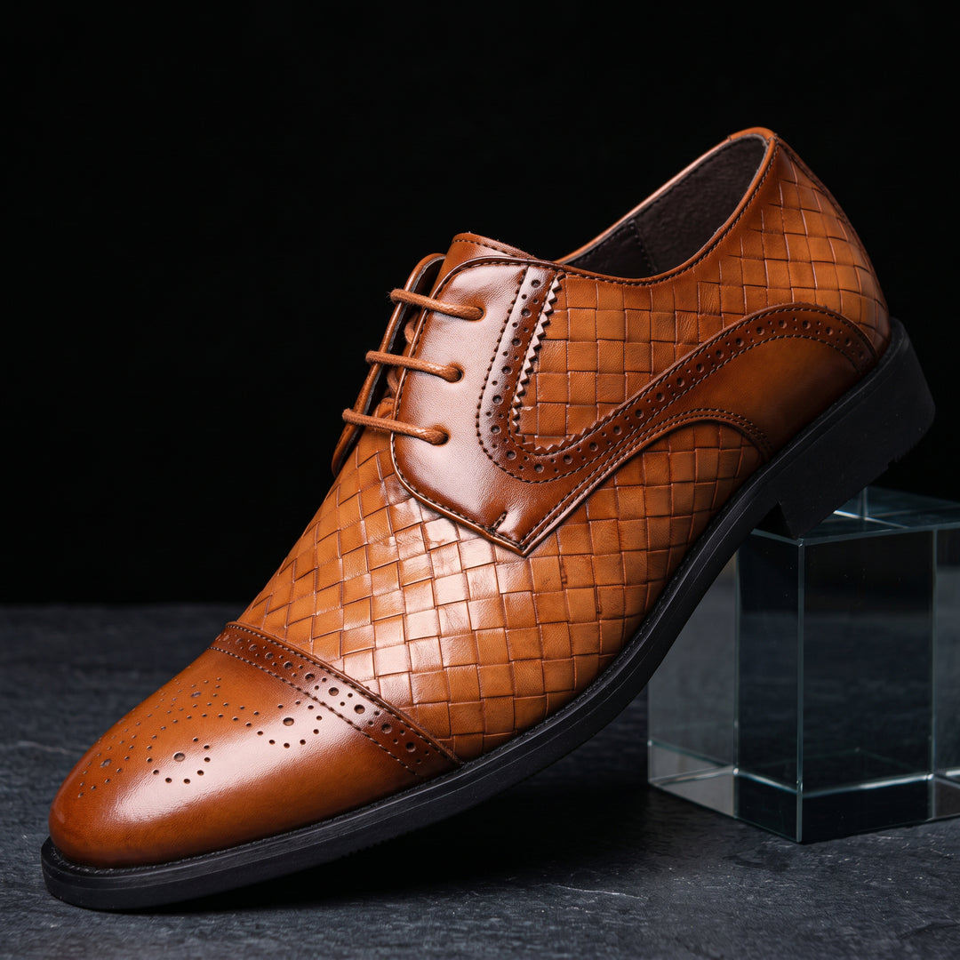 Blenheim Leather Derby Brogue Shoe