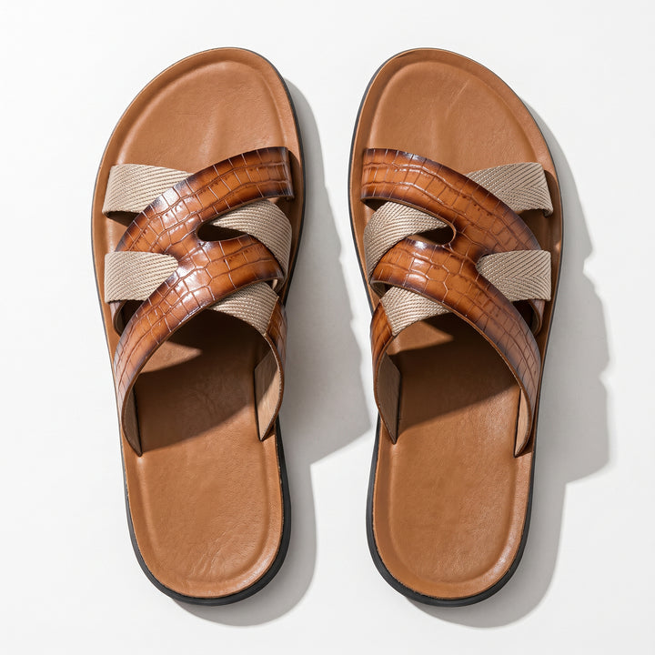 Salvatore Orthopedic Leather Sandal