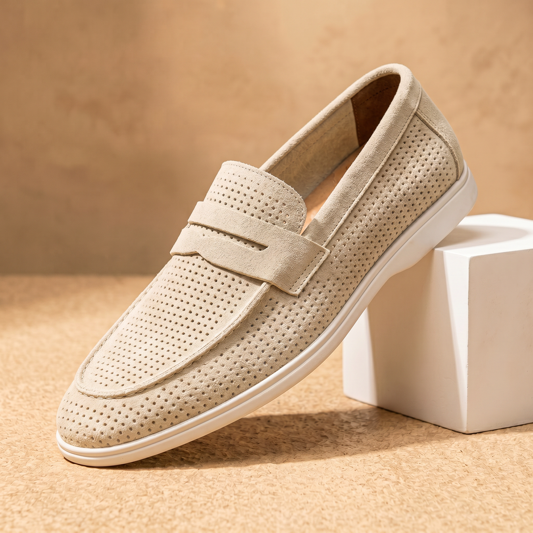 Lorenzo Perforated Leather Loafer