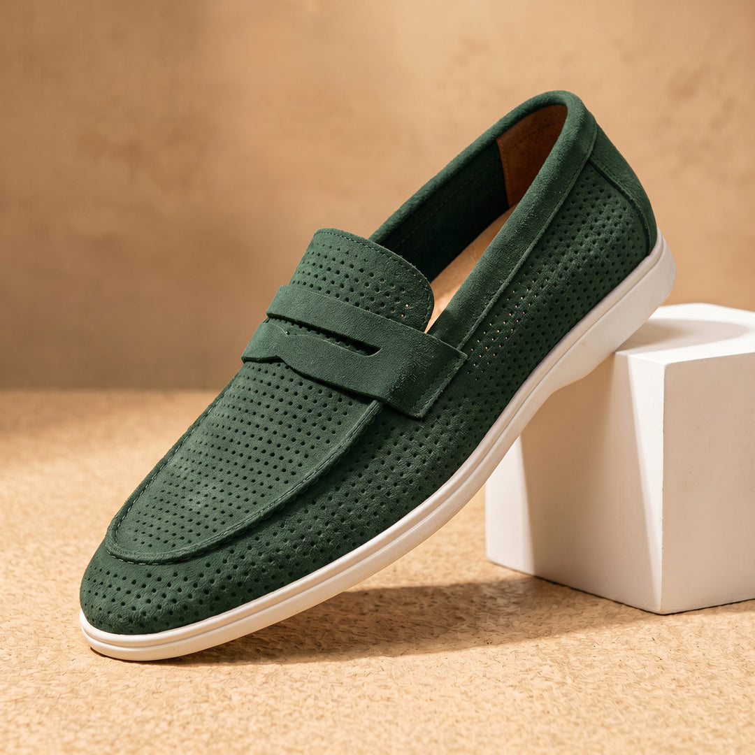 Lorenzo Perforated Leather Loafer