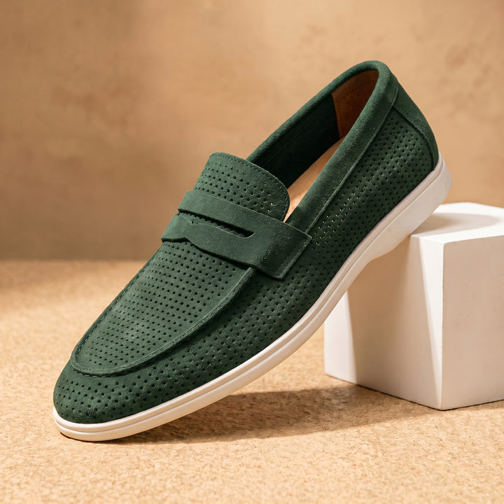 Lorenzo Perforated Leather Loafer