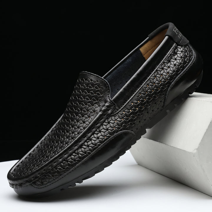 Enzo Perforated Leather Loafer
