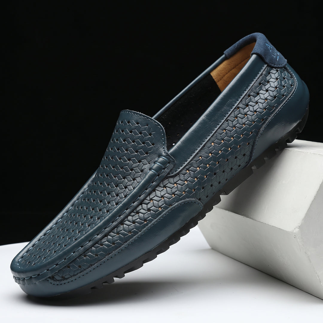 Enzo Perforated Leather Loafer