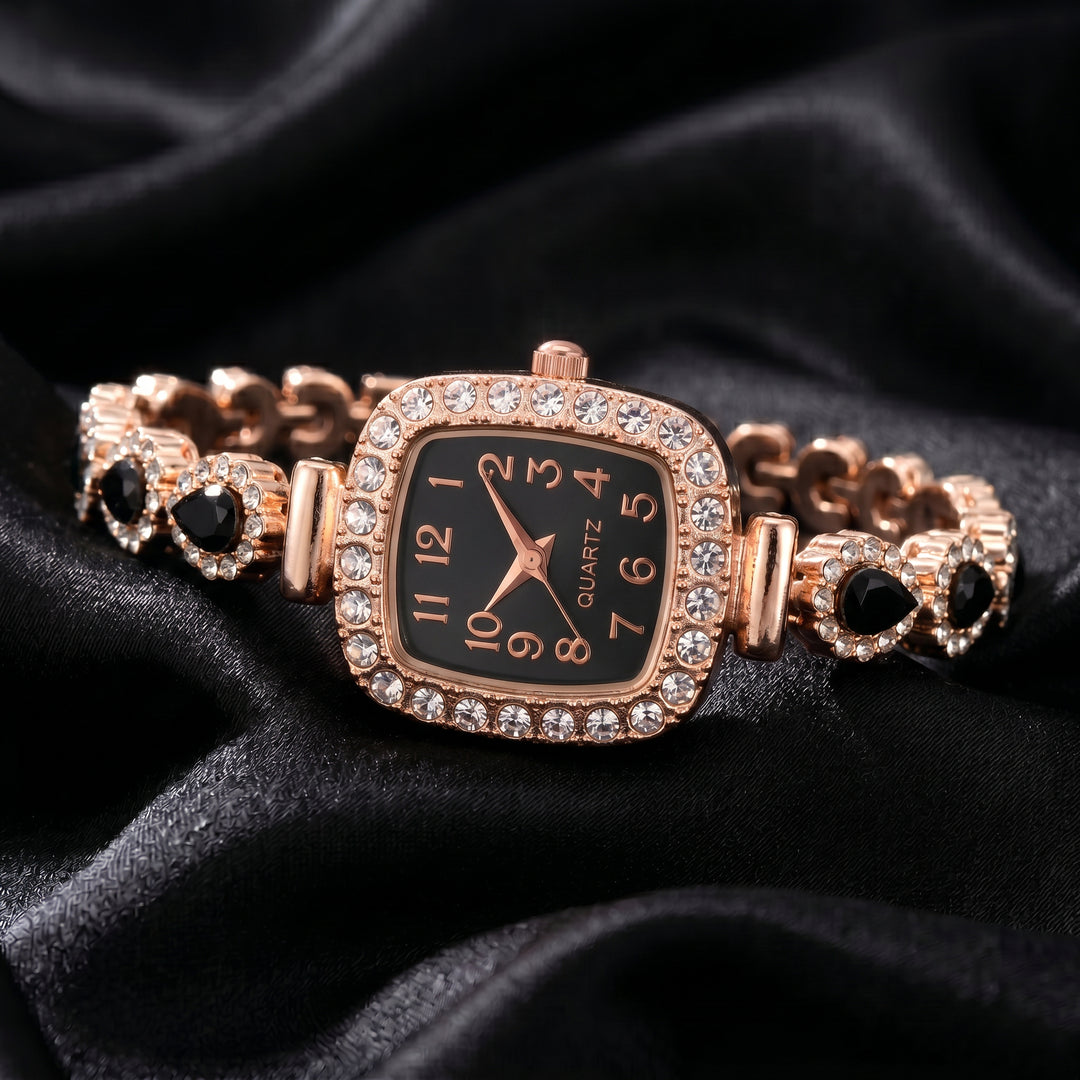 Analise Rhinestone Bracelet Watch