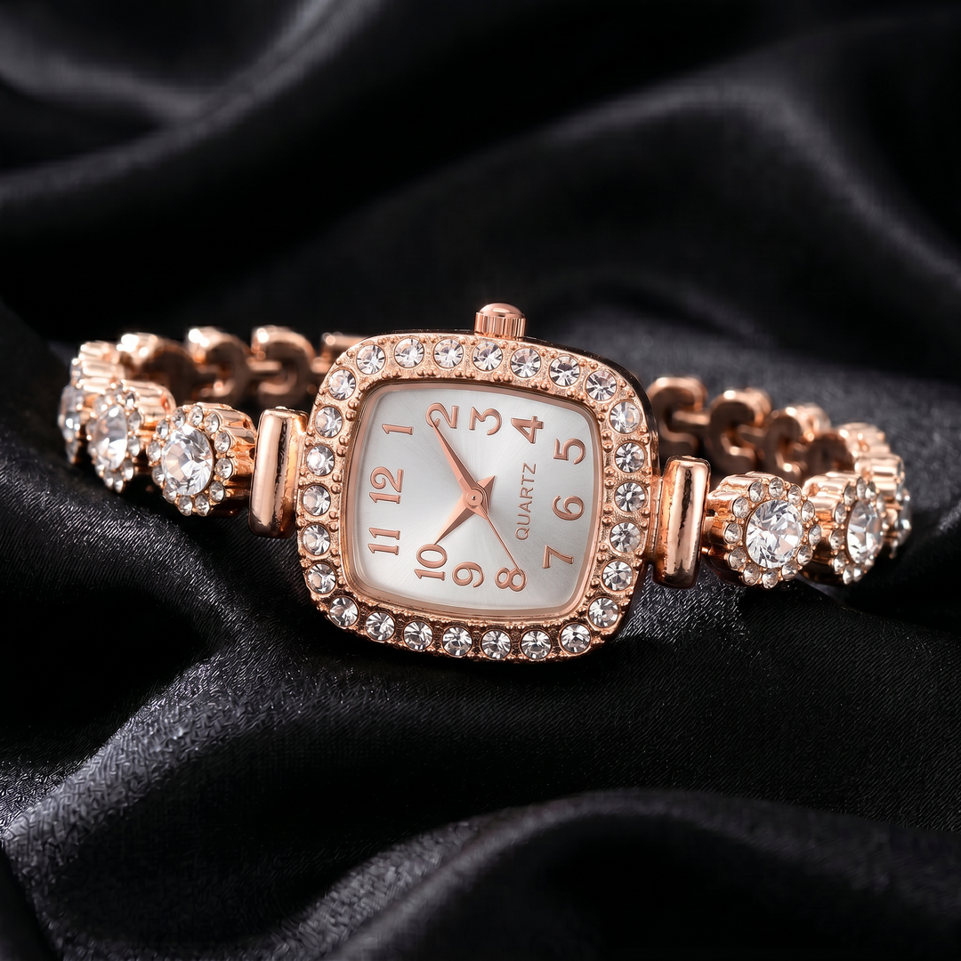 Analise Rhinestone Bracelet Watch
