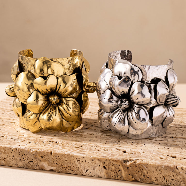 Roseline Floral Bangle Cuff