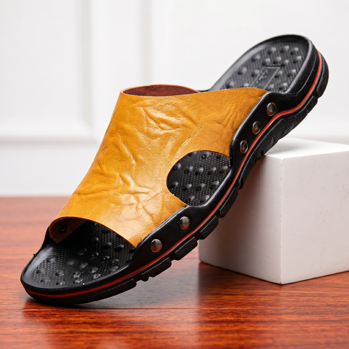 Ferraro Leather Slide Sandal