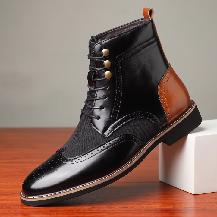 Osbourne Leather Wingtip Brogue Boots