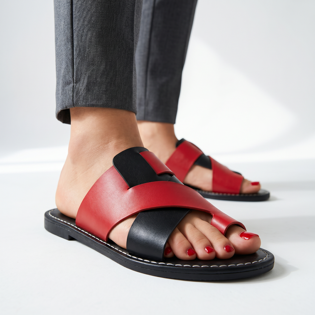 Hilton Leather Slide Sandal