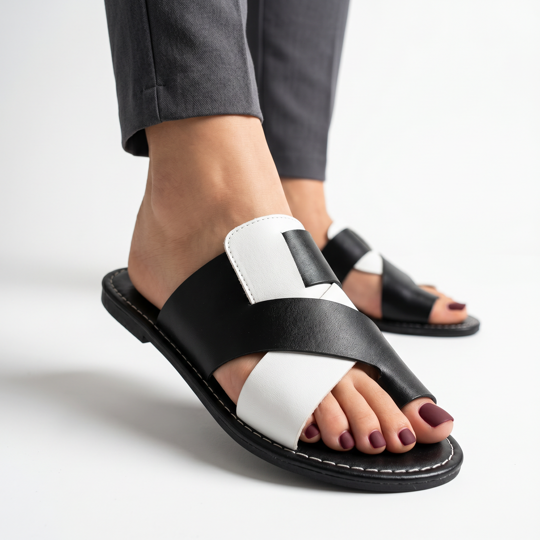Hilton Leather Slide Sandal