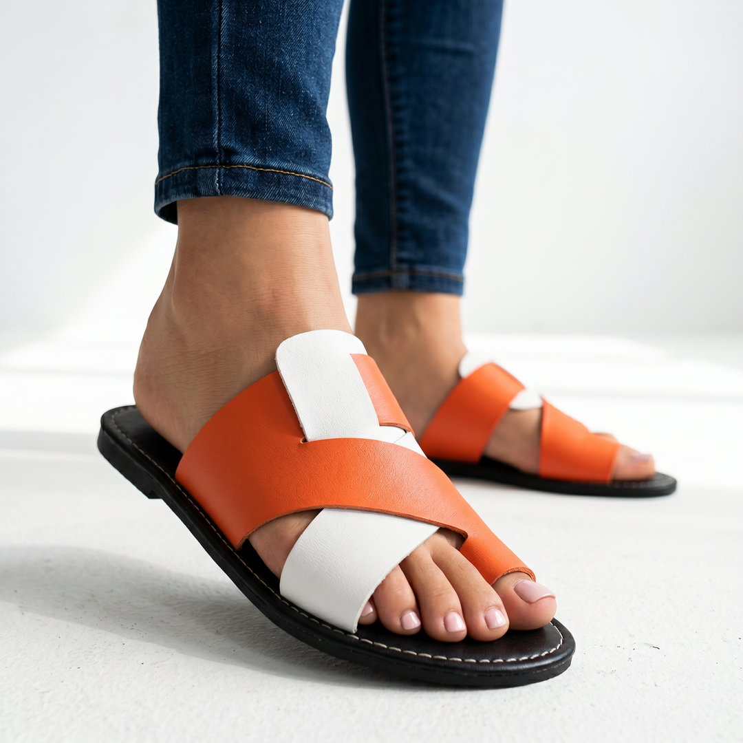 Hilton Leather Slide Sandal