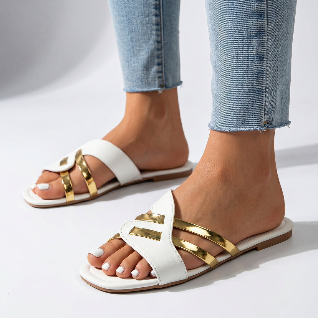 Abreu Leather Slide Sandal
