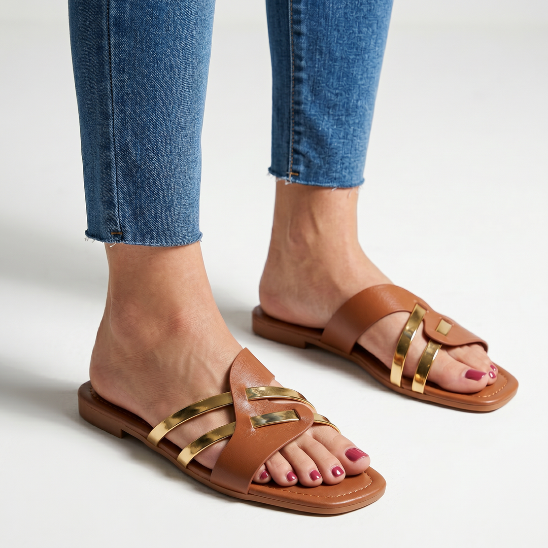 Abreu Leather Slide Sandal