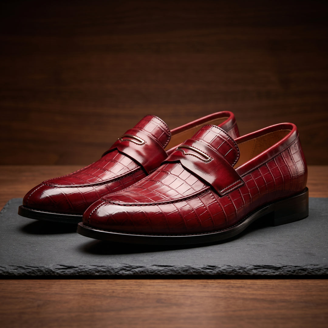 Valencio Leather Penny Loafer