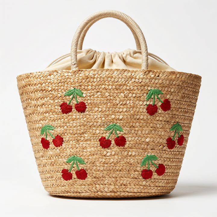 Dolce Frutta Straw Tote Bag