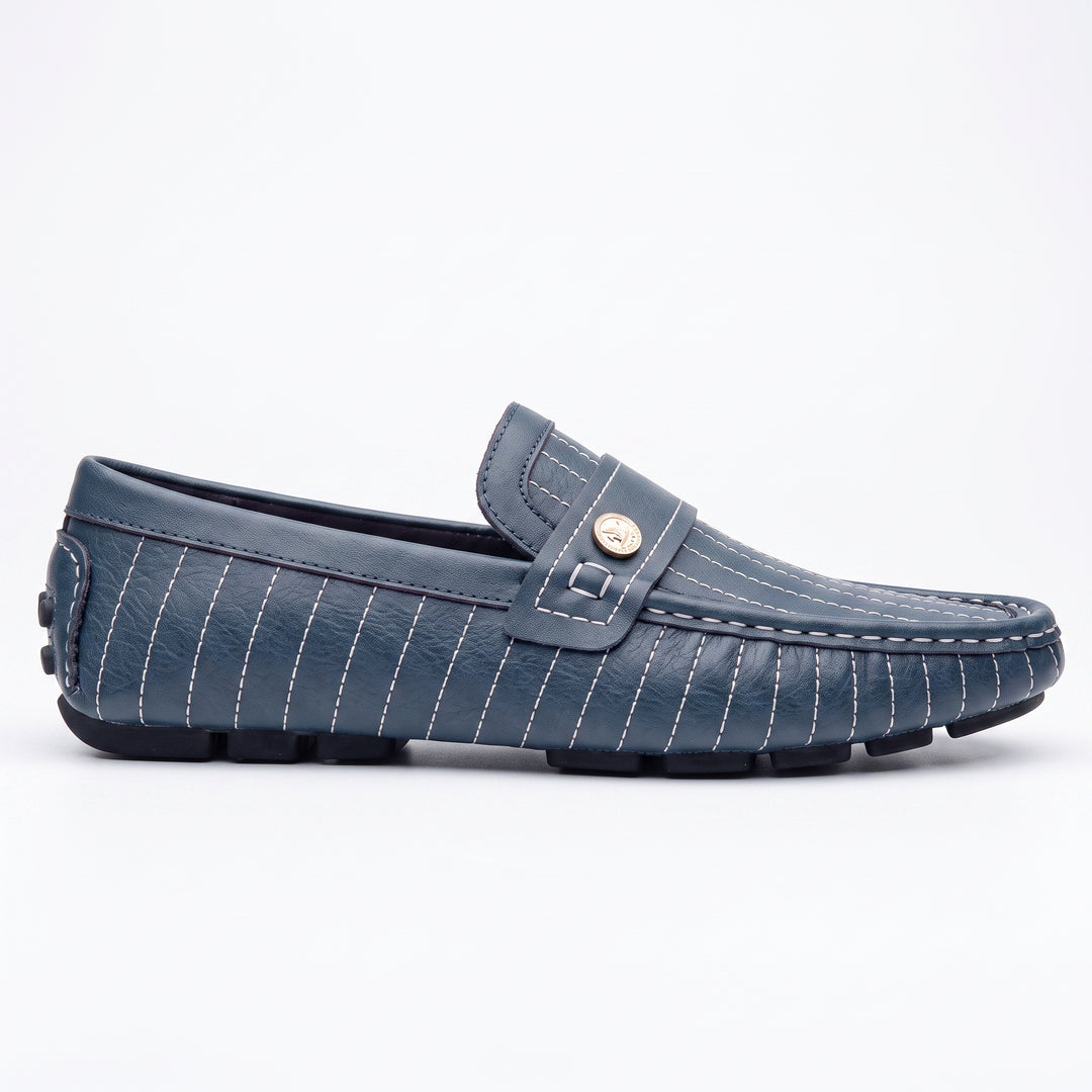 Dustin Striped Leather Loafer