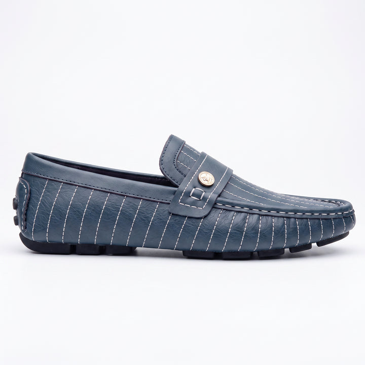 Dustin Striped Leather Loafer
