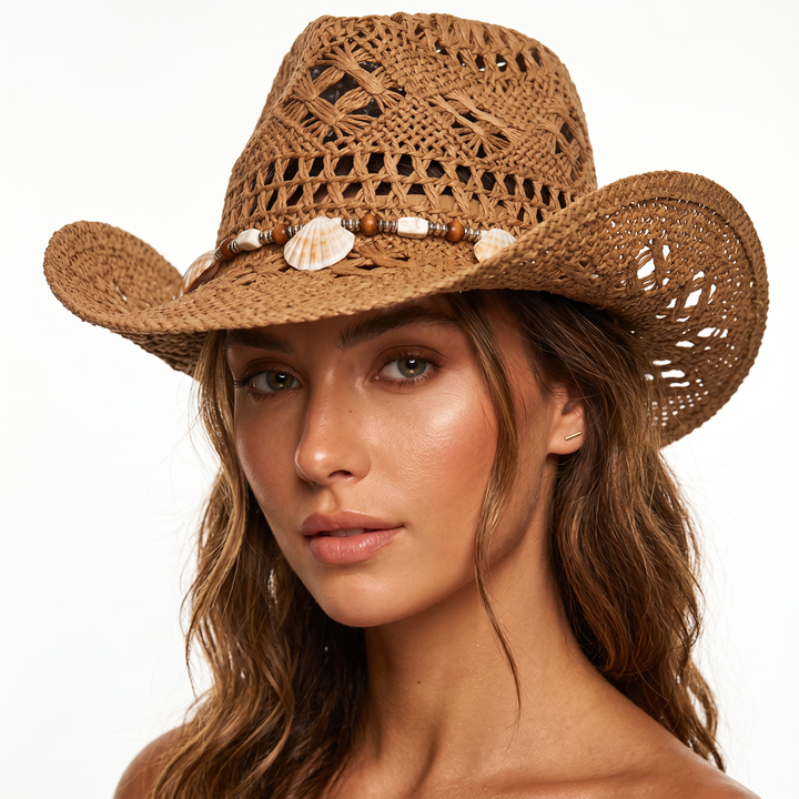 Seashore Shell Straw Beach Hat