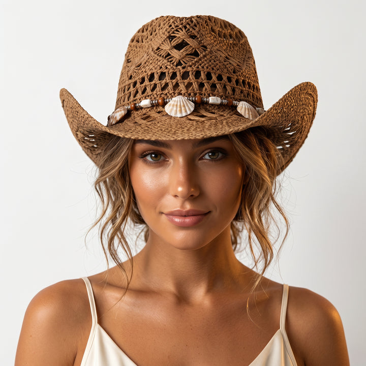 Seashore Shell Straw Beach Hat