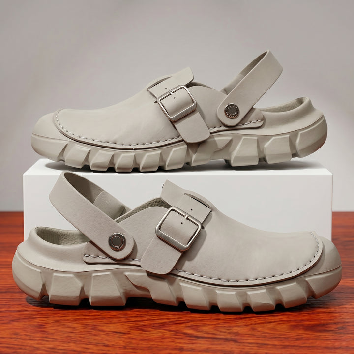 Cedar Leather Clog Sandal