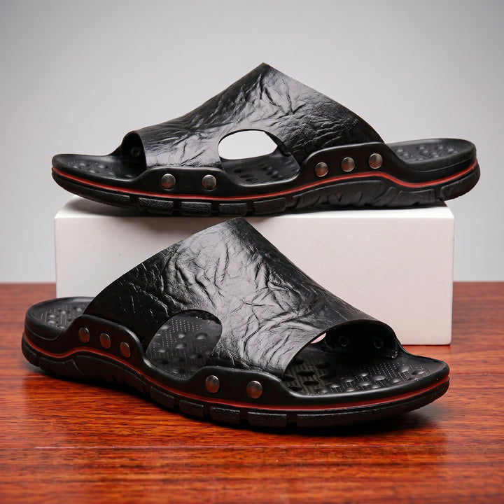 Ferraro Leather Slide Sandal