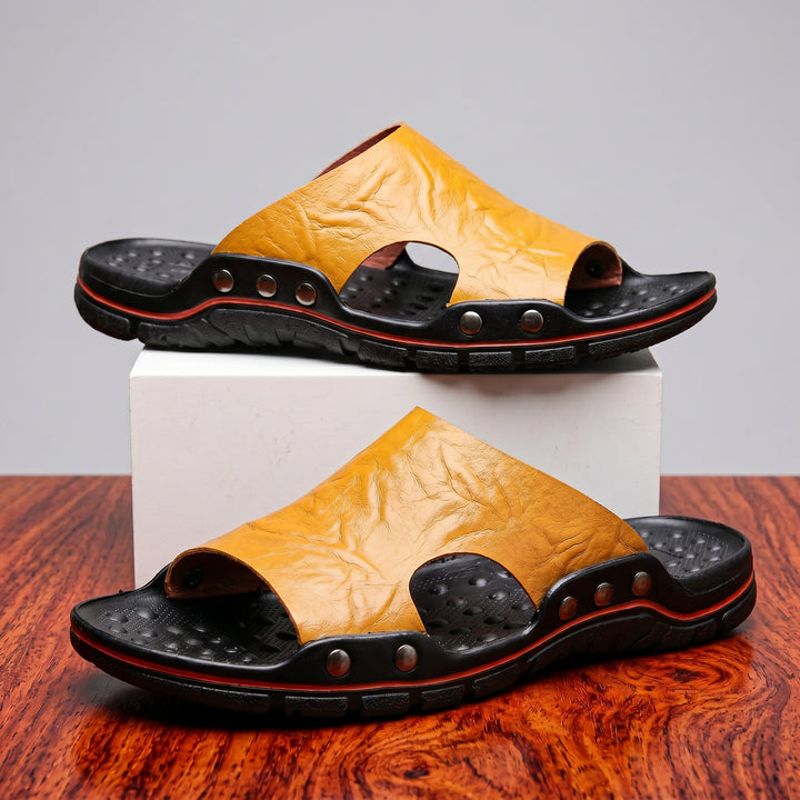 Ferraro Leather Slide Sandal