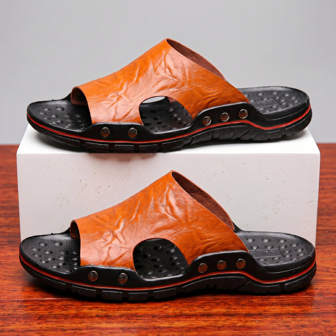 Ferraro Leather Slide Sandal