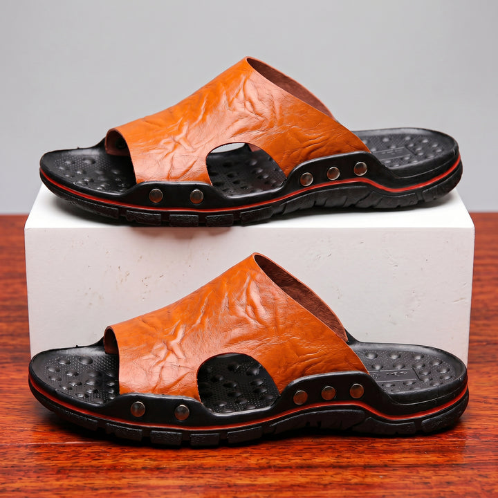 Ferraro Leather Slide Sandal