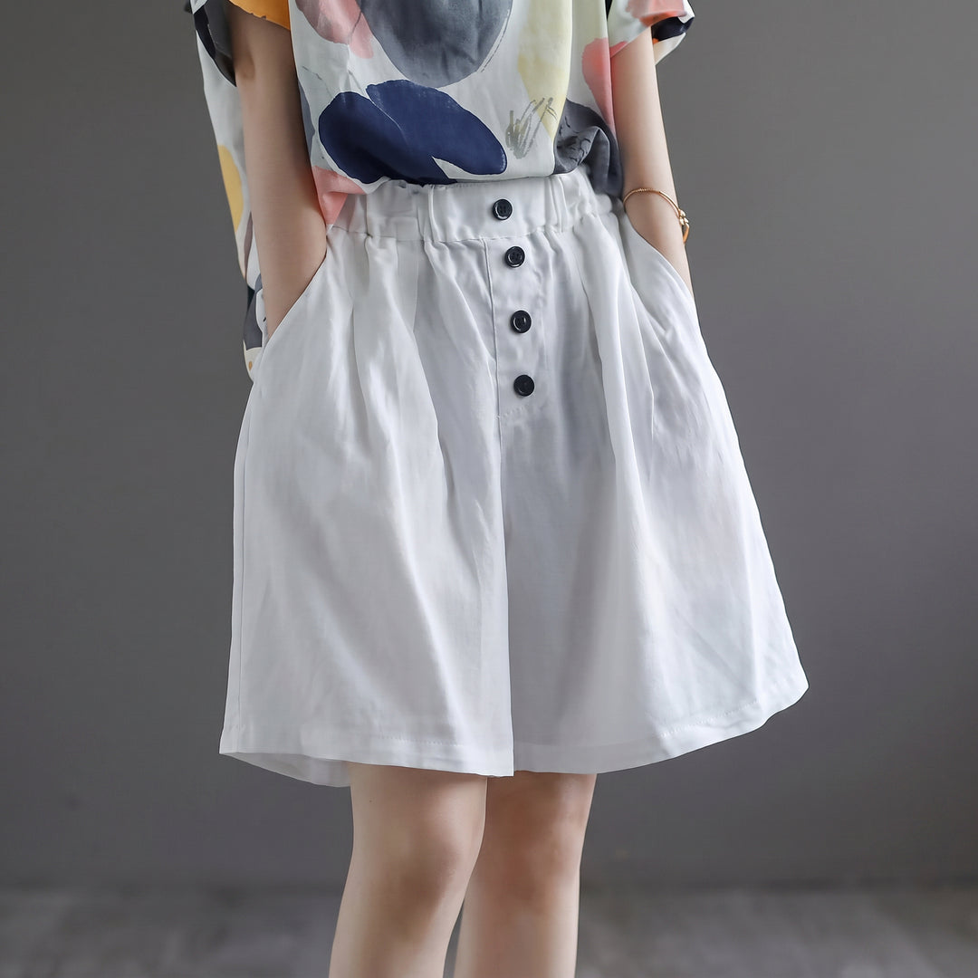 Rosella Cotton-Linen Shorts