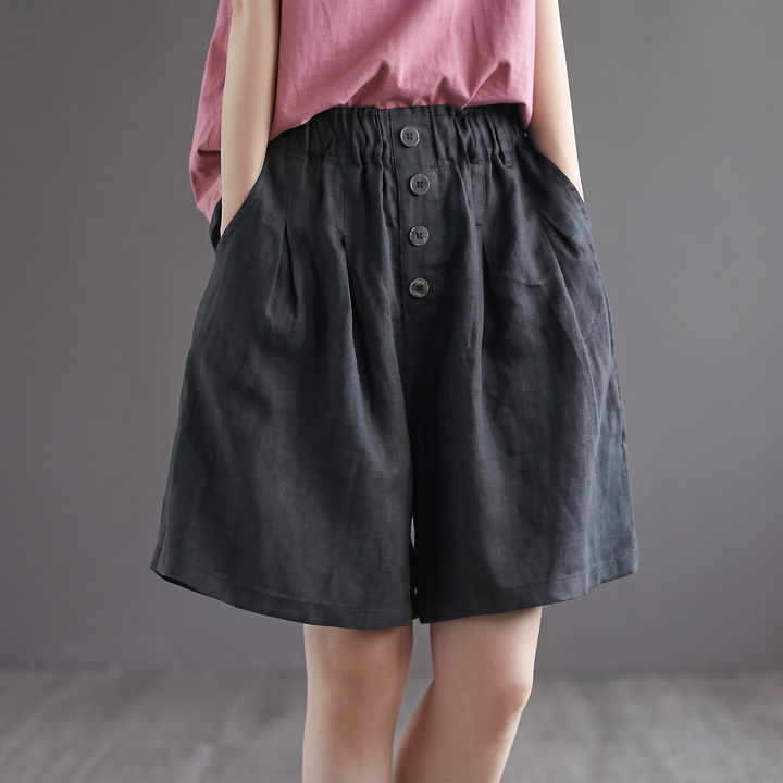Rosella Cotton-Linen Shorts