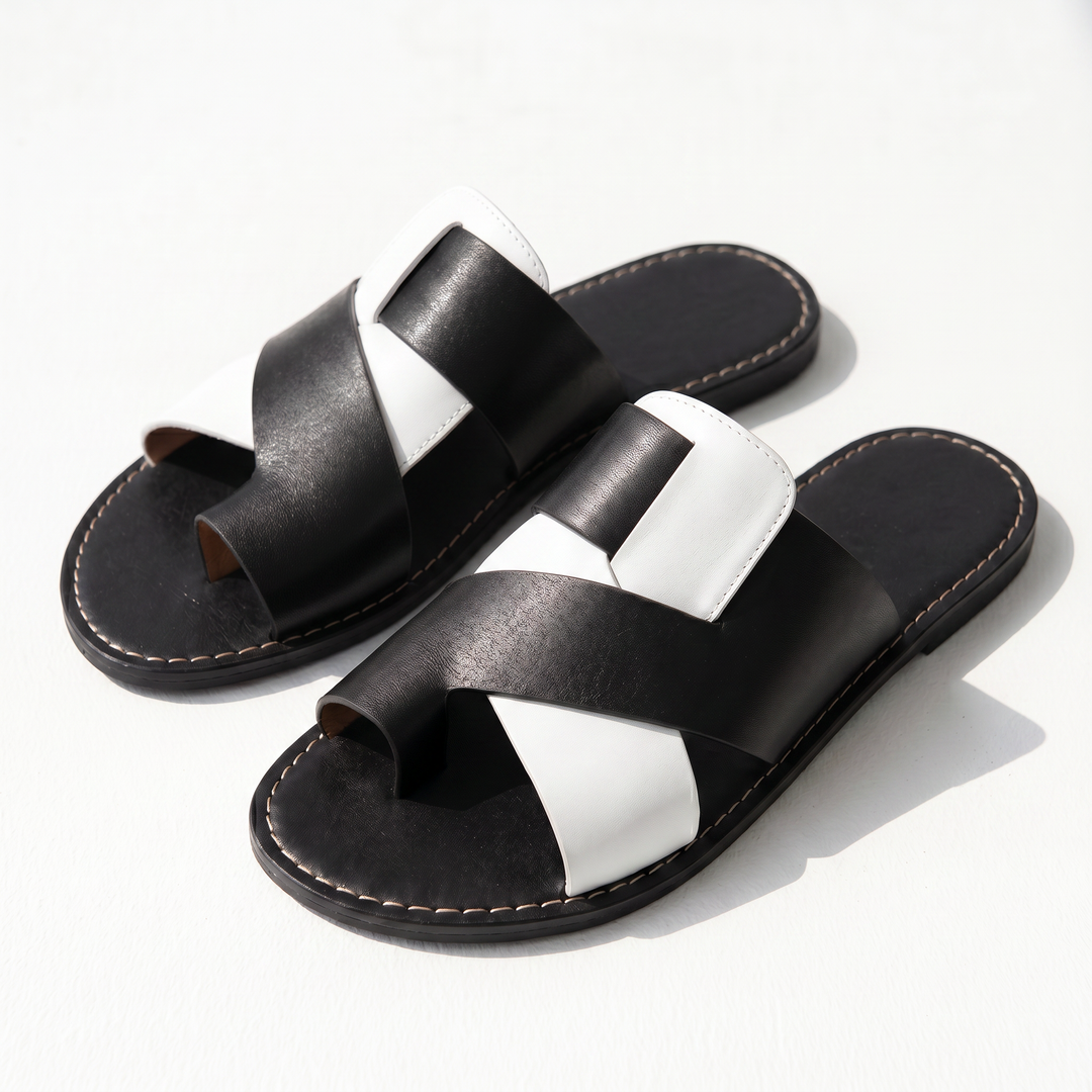 Hilton Leather Slide Sandal