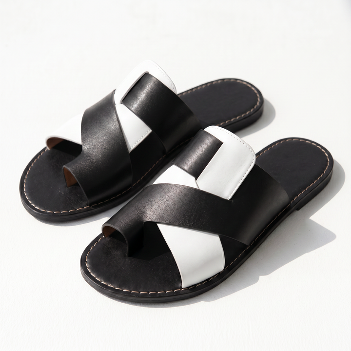 Hilton Leather Slide Sandal