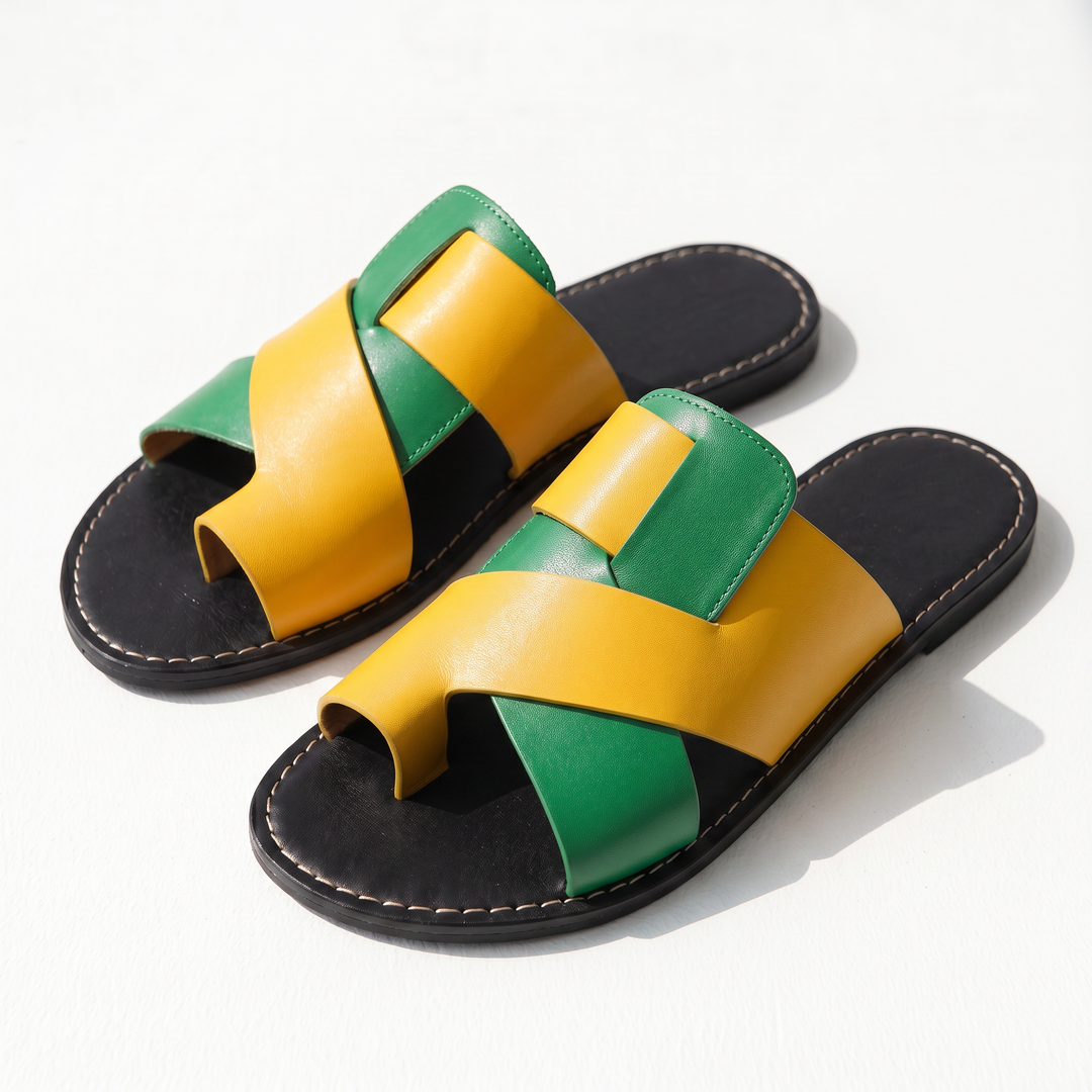 Hilton Leather Slide Sandal