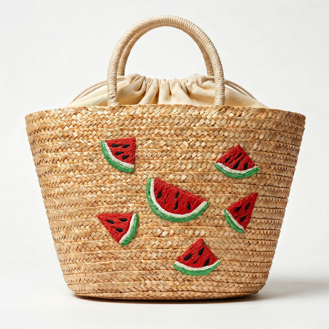 Dolce Frutta Straw Tote Bag
