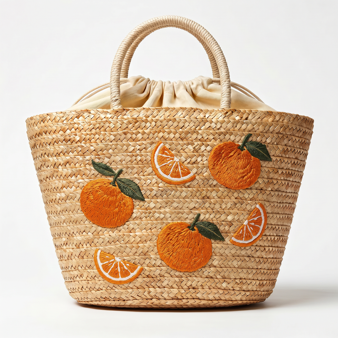 Dolce Frutta Straw Tote Bag