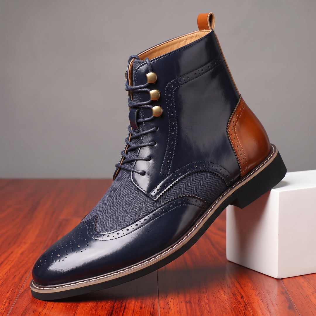 Osbourne Leather Wingtip Brogue Boots