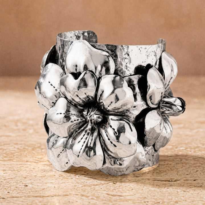 Roseline Floral Bangle Cuff