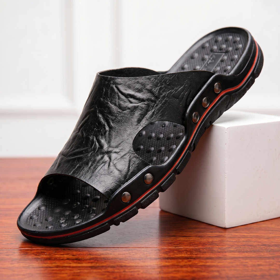 Ferraro Leather Slide Sandal