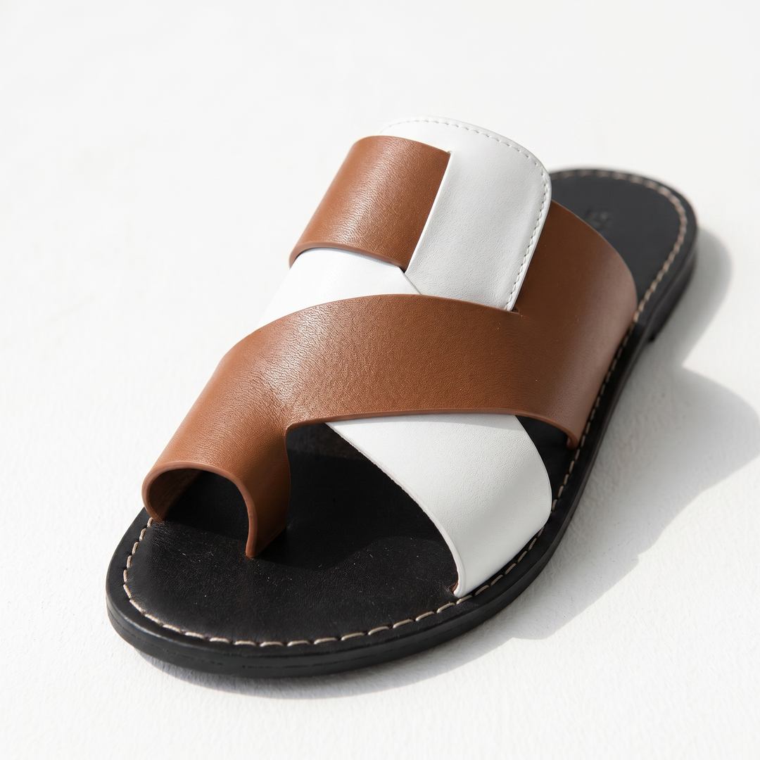Hilton Leather Slide Sandal