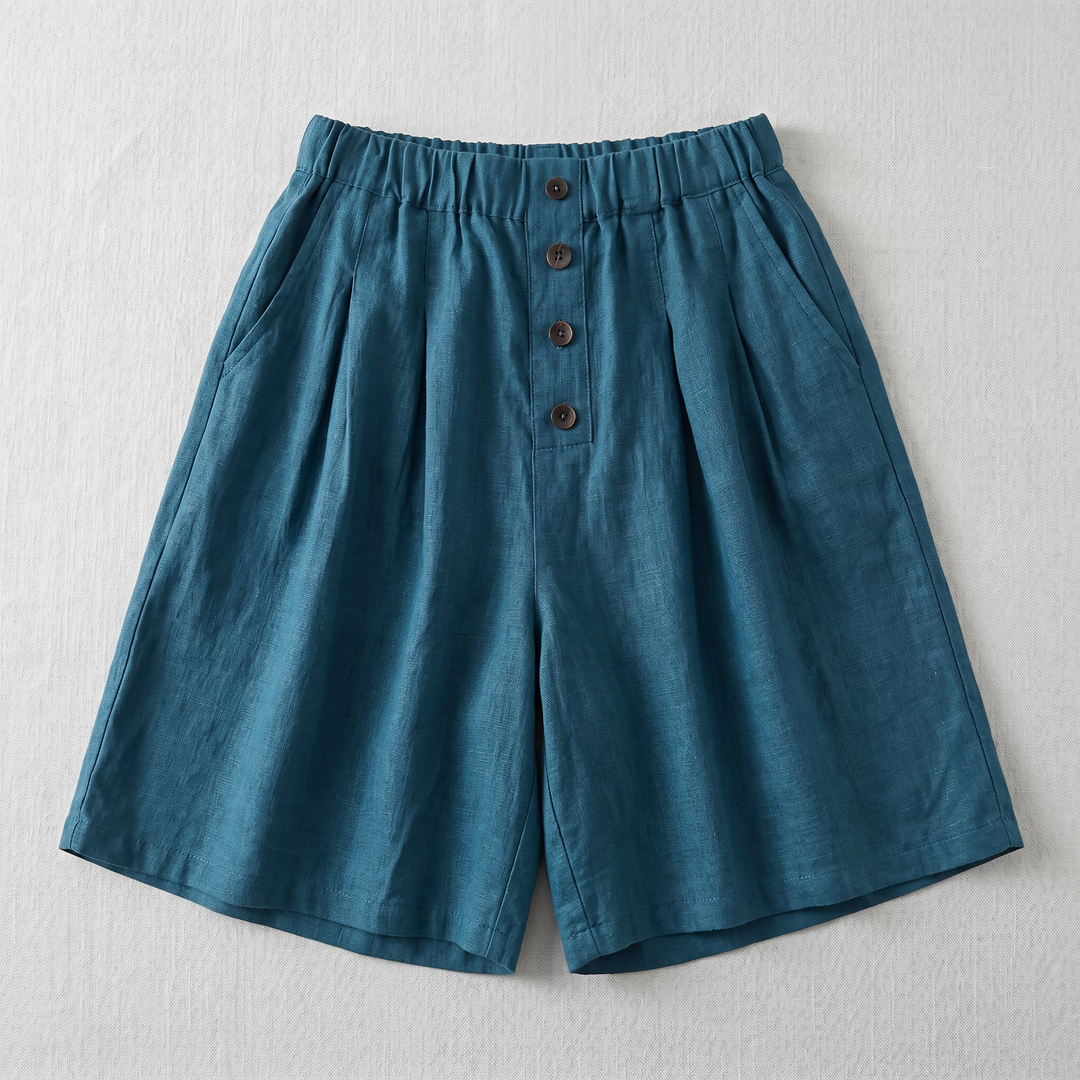 Rosella Cotton-Linen Shorts