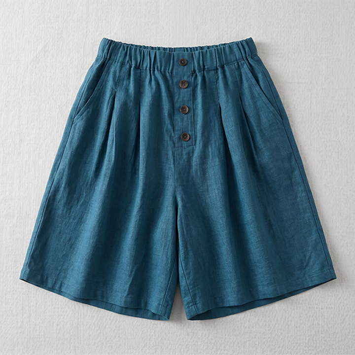 Rosella Cotton-Linen Shorts
