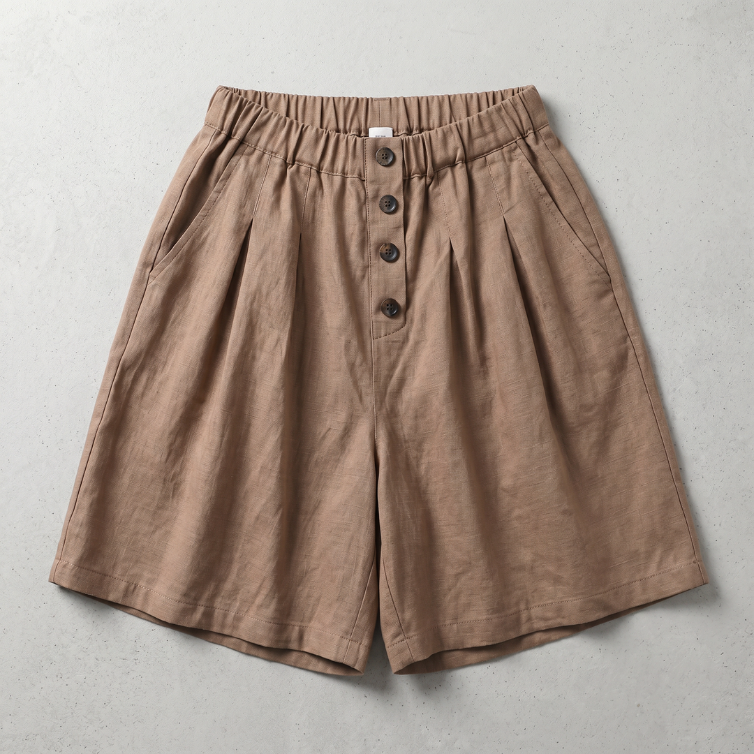 Rosella Cotton-Linen Shorts